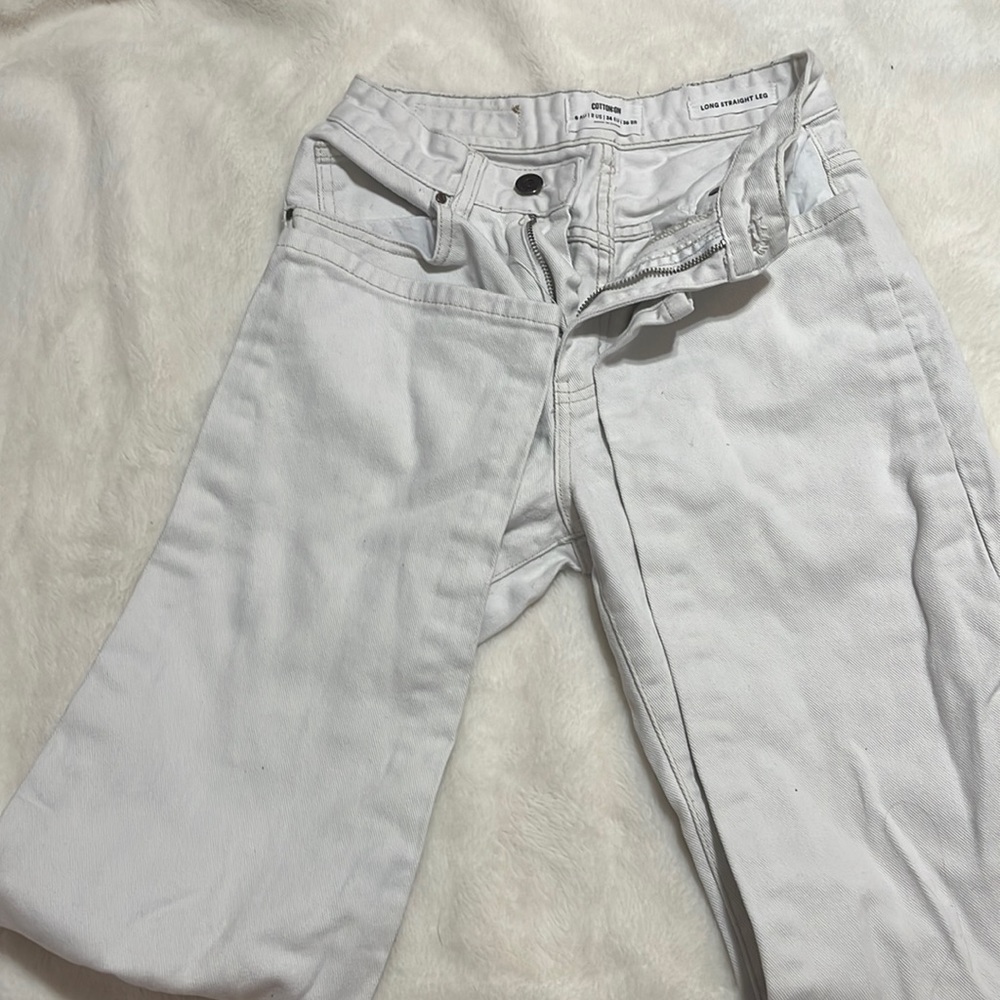 white jeans